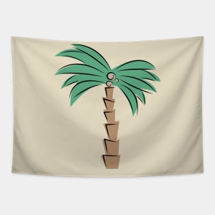 abstract palm tree Tapestry