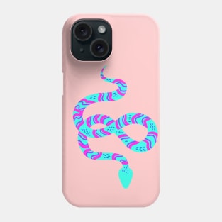 Neon Snakes on Pink Phone Case