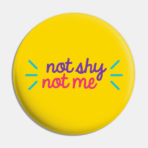 Itzy not shy not me cute typography Pin by Oricca