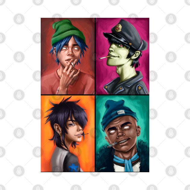 gorillaz by ekkimu