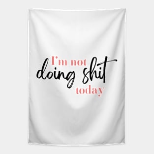 Quote print, funny quote, lazy day, home, script, wall art, styled Tapestry