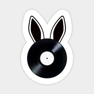 SpinSpinBunny - Bunny Ears Vinyl Record Main Logo Magnet