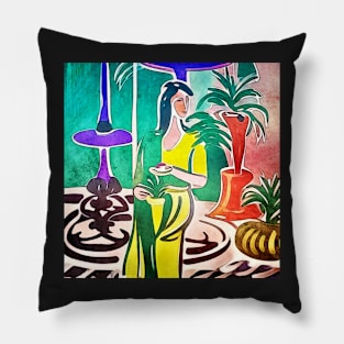 Tea time-Matisse inspired Pillow