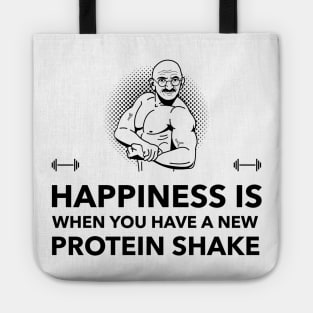 Ghandi Happiness Protein Shake Quote - Premier Protein Shake Powder Atkins Protein Shakes Tote