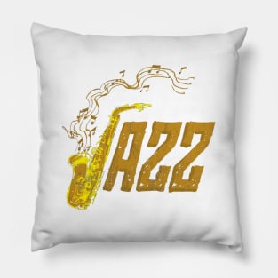 Saxophone Day Jazz Music Band Orchestra Jam Session Pillow