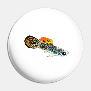 Red Lace Micariff Endler’s Livebearer Pin