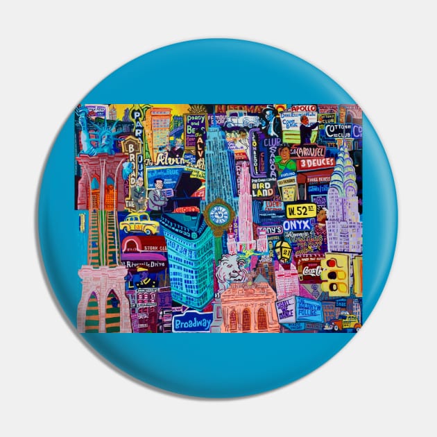 Gershwin's New York Pin by SPINADELIC