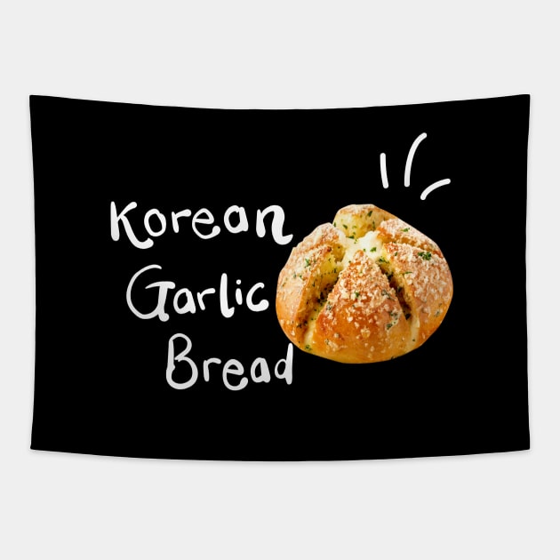 KOREAN GARLIC BREAD STREET FOOD Tapestry by HAIFAHARIS