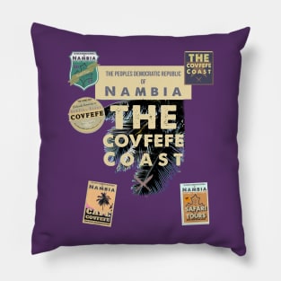 Nambia Coast Fronds and Badges - Dusk in nambia Pillow