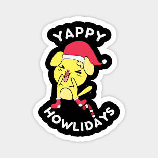 Kawaii Christmas Dog - Yappy Howlidays Magnet