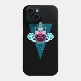 EYECHO Sri Lanka Neon  Blue  Devil Yaka Mask (Yaka, Raaksha) Phone Case