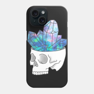 Crystal skull witch magic supernatural occult spell tumblr pastel print Phone Case