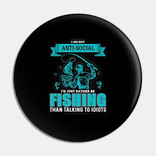 Black Panther Art - Fishing Tagline 2 Pin