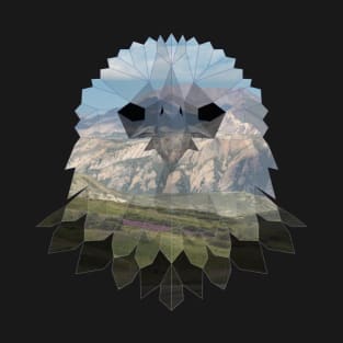 Eagle Low Poly Double Exposure Art T-Shirt