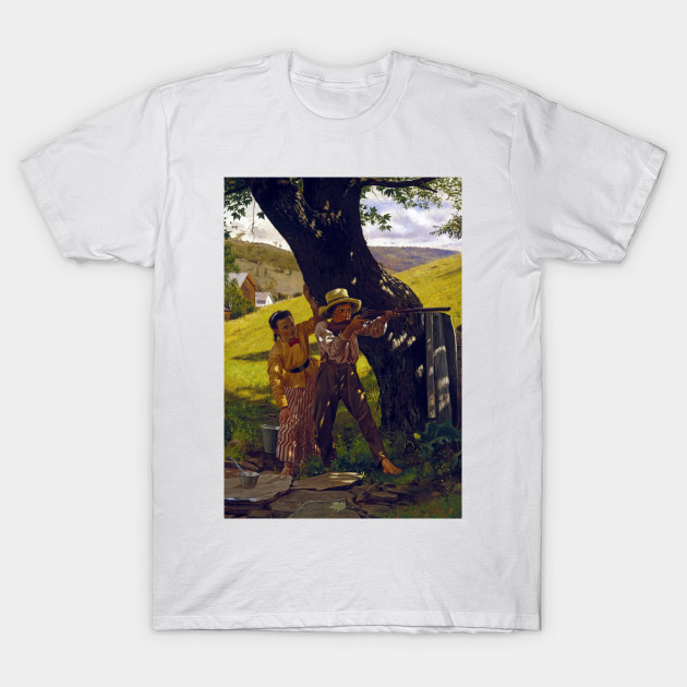 John George Brown A Sure Shot Genre Painting T Shirt Teepublic