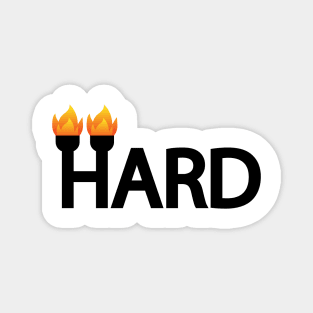 Hard typographic artwork Magnet