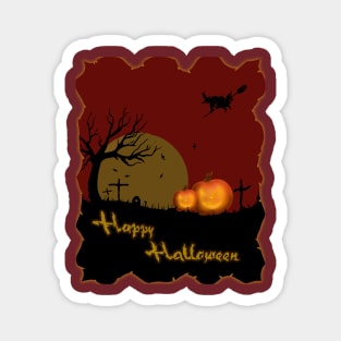 Spooky Halloween Magnet