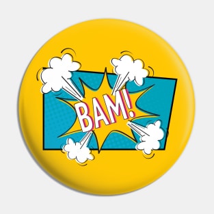 Retro, vintage comic Design Pin