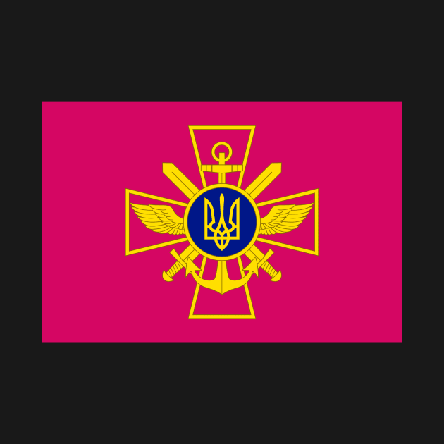 General Staff of the Ukrainian Armed Forces Flag by Wickedcartoons