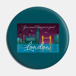 London Skyline Pin