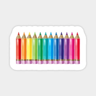 Rainbow Pencil Collection Magnet