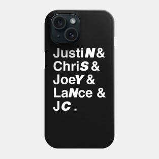 Nsync List Name Phone Case