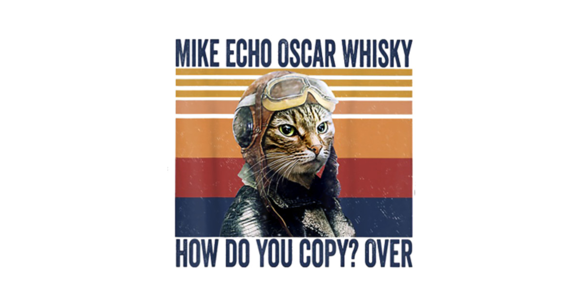 mike echo oscar whiskey cat t shirt