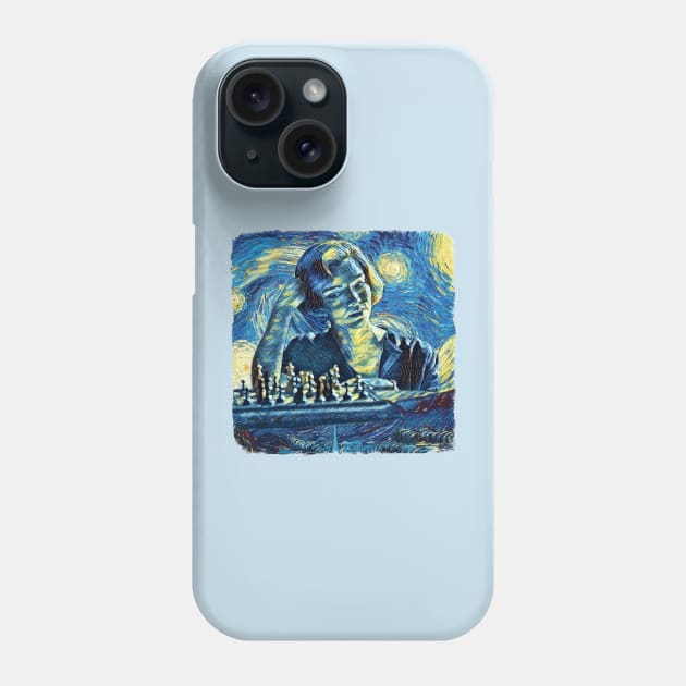 The Queen's Gambit Van Gogh Style Phone Case by todos