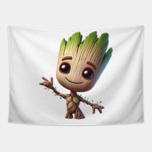 baby groot illustration Tapestry