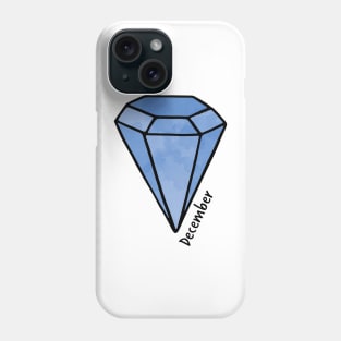 December Blue Topaz Birthstone Phone Case