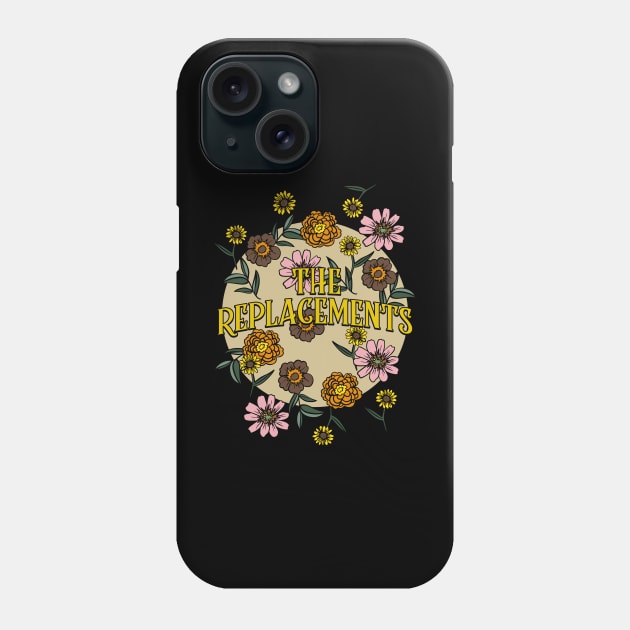 Replacements Name Personalized Flower Retro Floral 80s 90s Name Style Phone Case by Ancientdistant