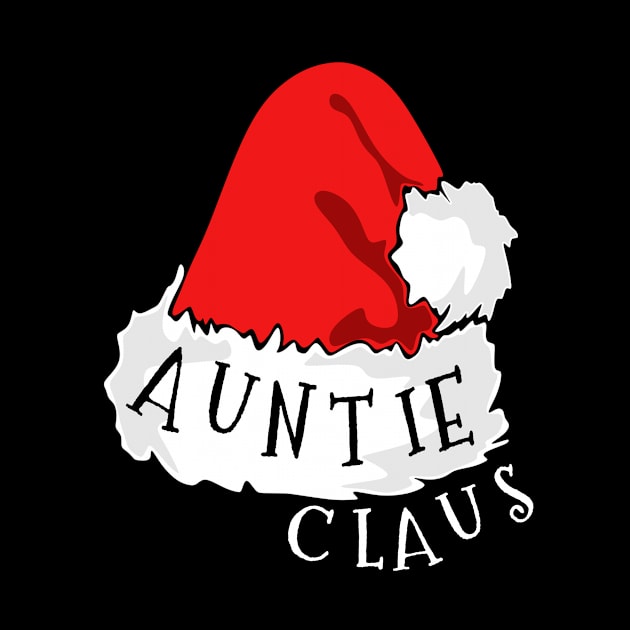 Auntie Claus Santa Hat Christmas Matching Family Pajama by PowderShot