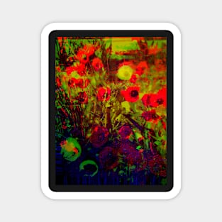 Poppies in The Field Magnet