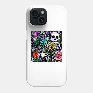 Skeleton Bouquet Phone Case