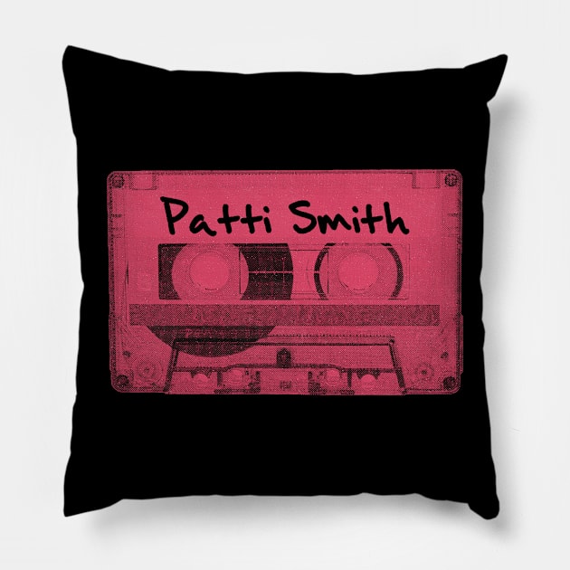 Patti Smith Cassette Tape Vintage Pillow by car lovers in usa