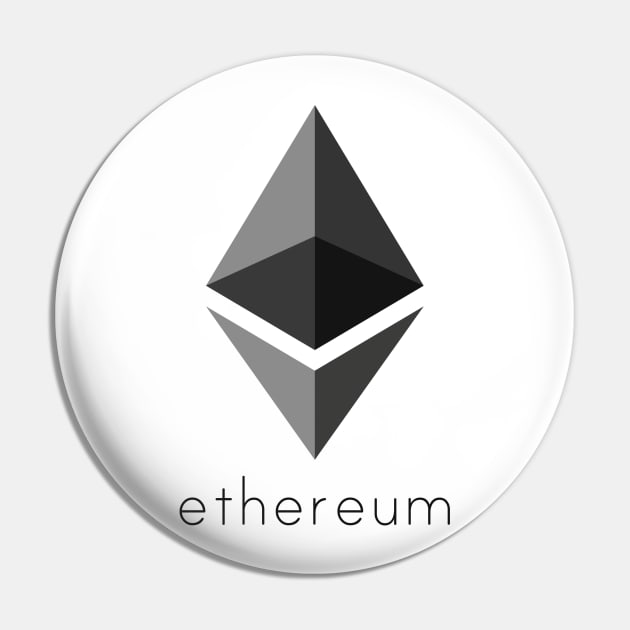 Ethereum ETH logo Crypto Pin by Cryptolife