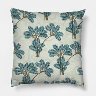 Exotic Palms No. 004 / Boho Tropical Palm Trees Pillow