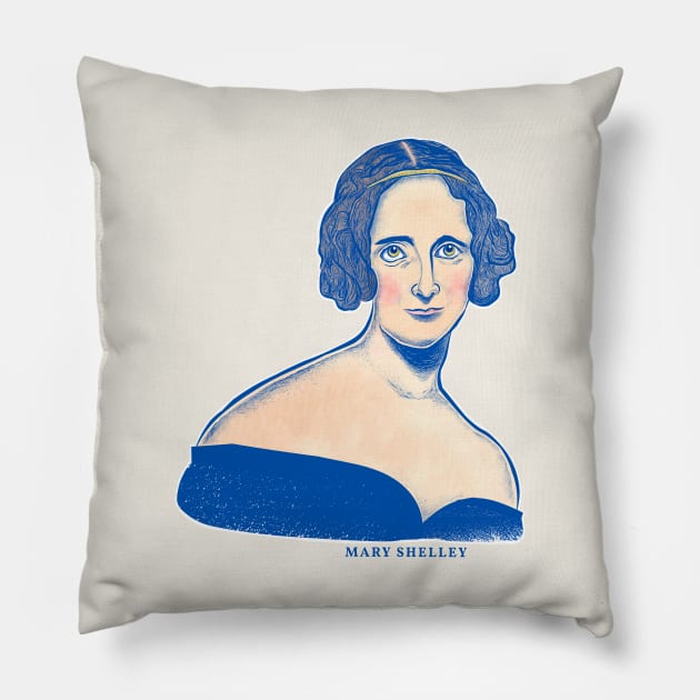 Mary Shelley Pillow by Huge Potato