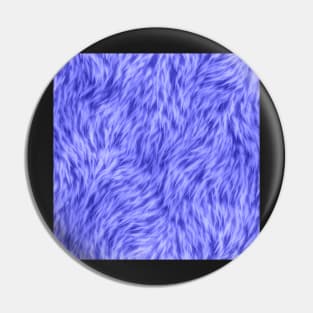 Bright Blue Fur Design Pin