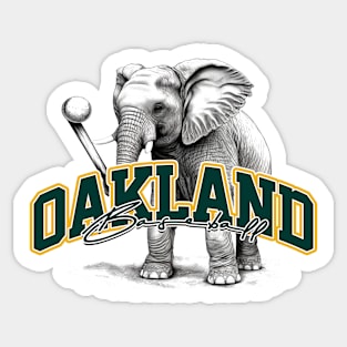 Oakland Athletics elephant logo origin