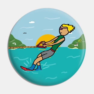 Water Skiing Pin