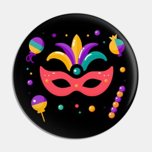 Mardi Gras Theme Pin