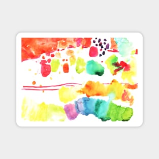 Watercolor abstract painting Magnet