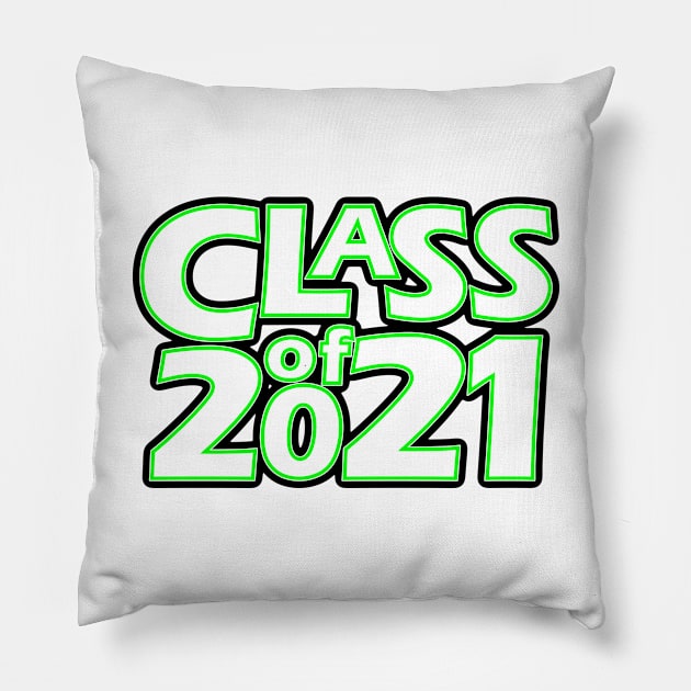 Grad Class of 2021 Pillow by gkillerb