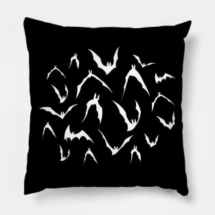 White Bats Pillow