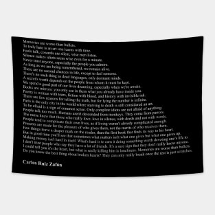 Carlos Ruiz Zafón Quotes Tapestry