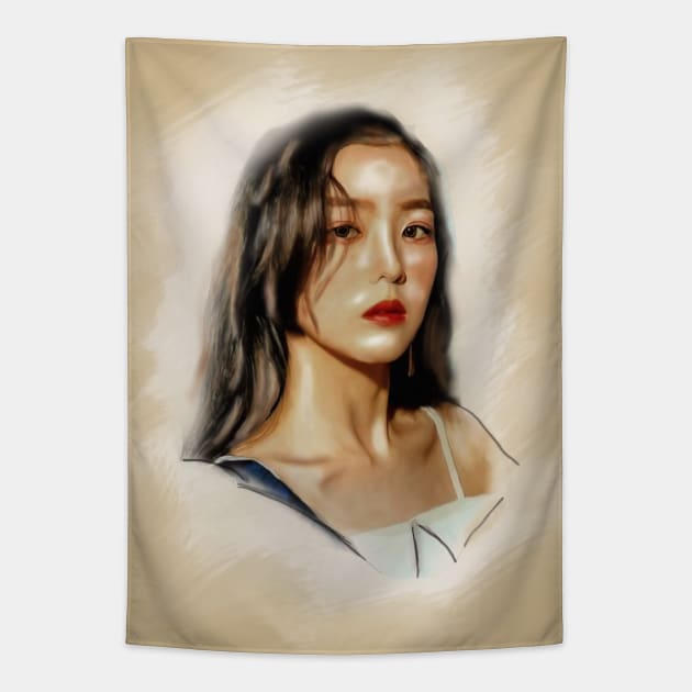 Irene red velvet Tapestry by Danwpap2