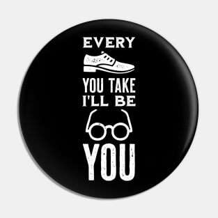 Retro Music Quote Pin