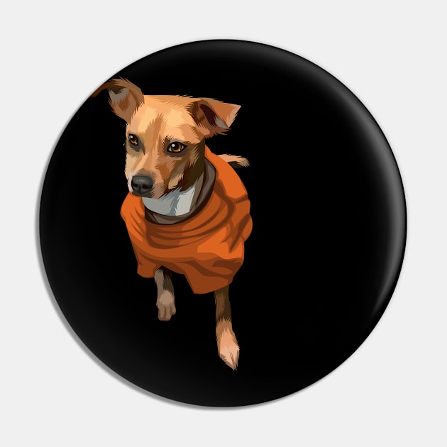 dog in orange-vector art Pin by ビーズ