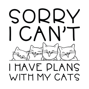 I Have Plans With My Cats T-Shirt